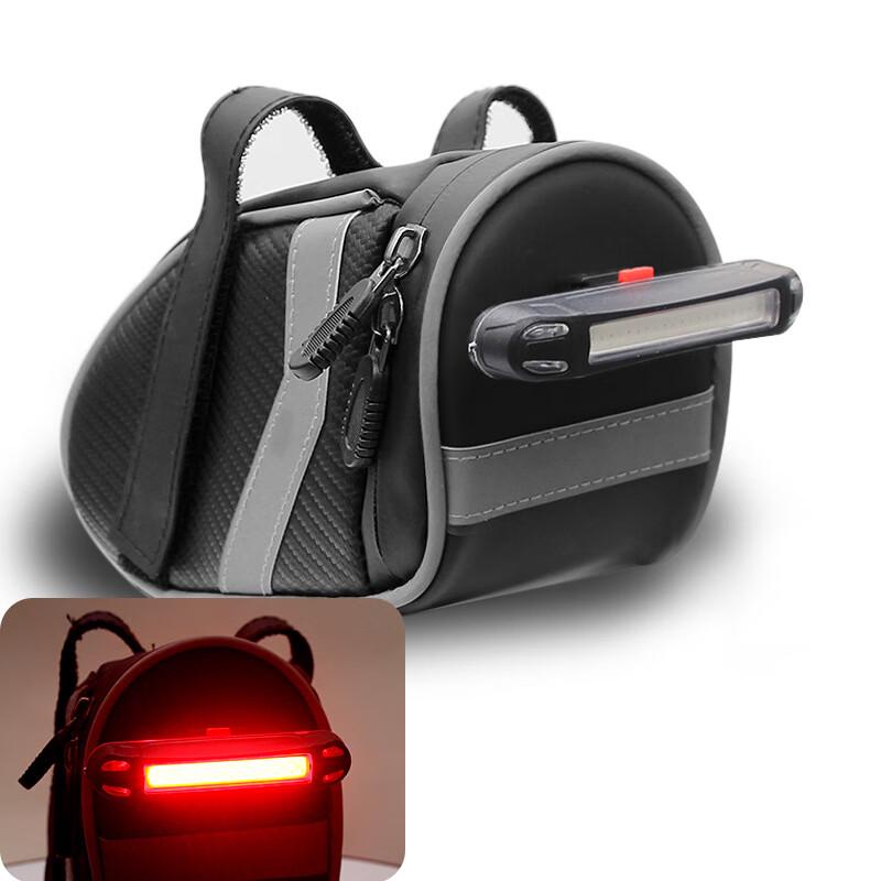 GEETHA Bicycle Saddle Bag with LED Taillight