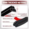 Car Door Rubber Seal Strip Double Layer Protector Noise Insulation Car Windshield Trunk Sealer Weatherstrip Auto Accessories