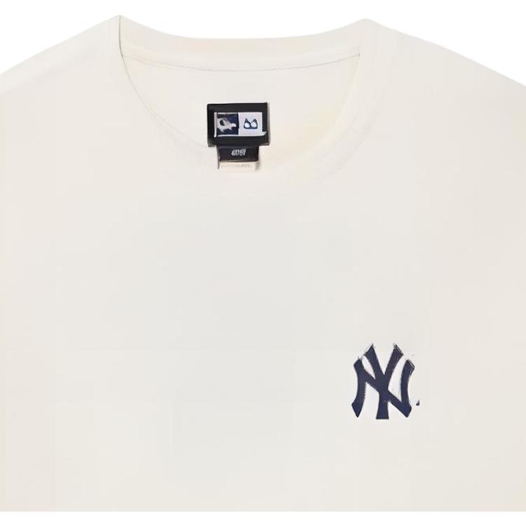New Era FW25 MLB New York Yankees Asi Akademi Serisi Arka Baskılı Rahat Çok Yönlü Bol Günlük Kısa Kollu Tişört Unisex Tişört 14726605