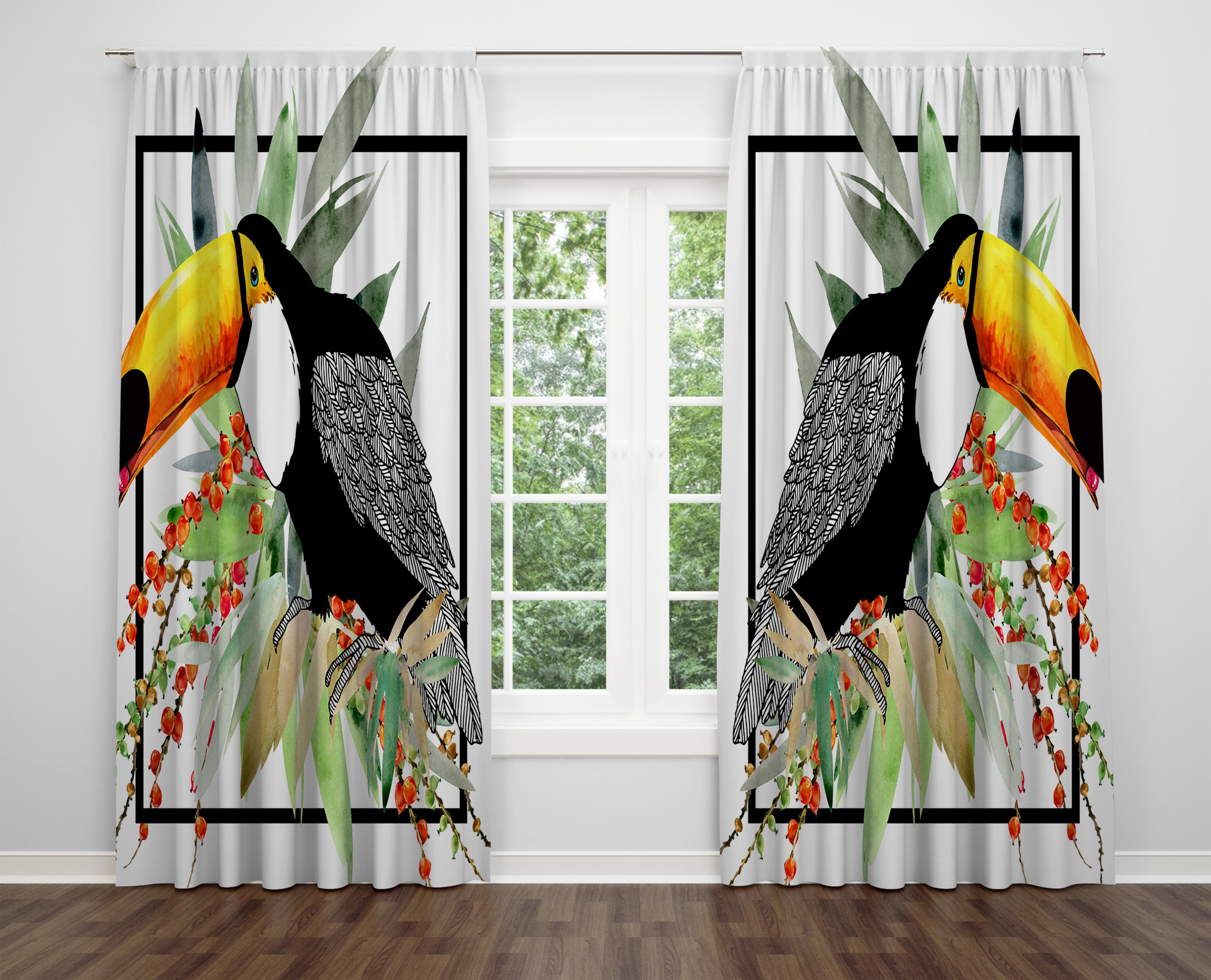 

Декоративний дизайн, високоякісна бавовняна тканина, ви можете вибрати одну або подвійну фіранку з крила 1 piece різнокольоровий