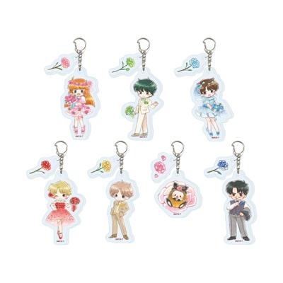 TV Anime "Saint Tail" 01 Rose Ver. [Graff Art Illustration] Acrylic Keychain with Parts, Box of 7