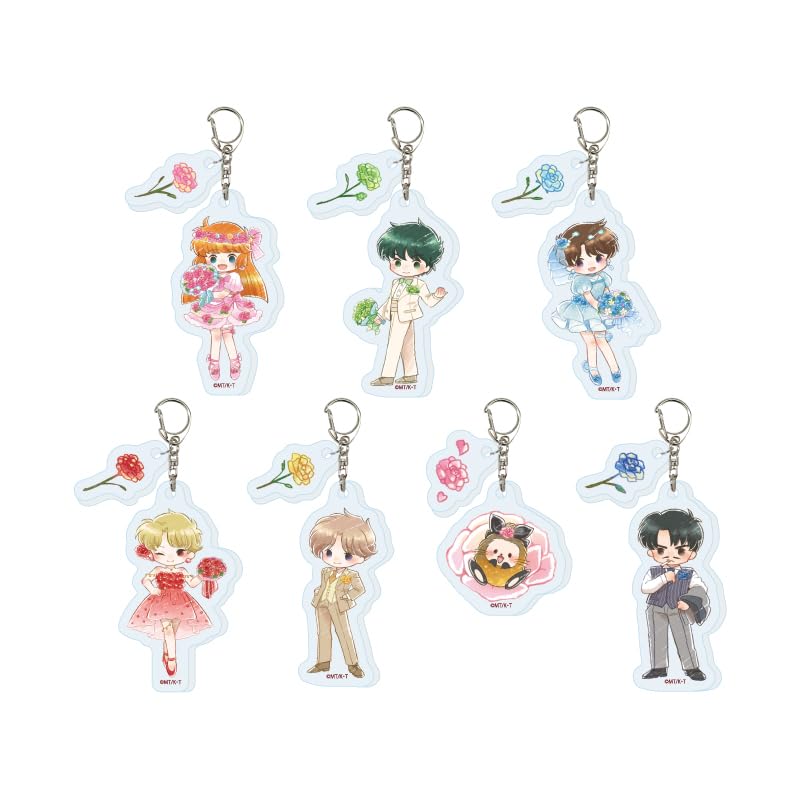 

TV anime 01 Rose Acrylic key chain with parts BOX of 7 Saint Tail ver. [GraffArt Illustration]