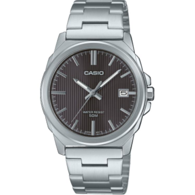 CASIO Quartz Movement Stainless Steel Strap Watch Unisex Coffee Watch Dial MTP-E720D-8AV Coffee Watch Dial