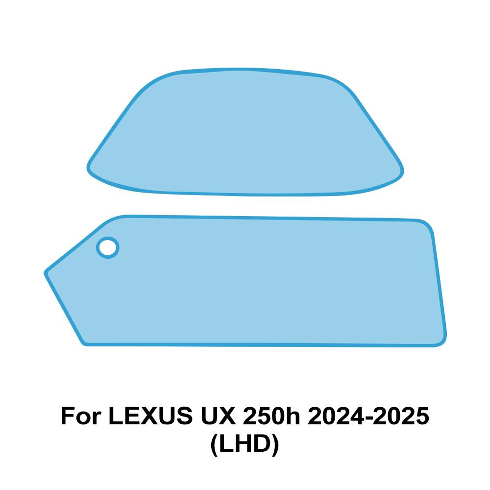 for  UX 250h 300 2022-2025 TPU Car Dashboard Screen Protector Transparent Film Anti-Scratch Navigation Pre-cut PPF Cover
