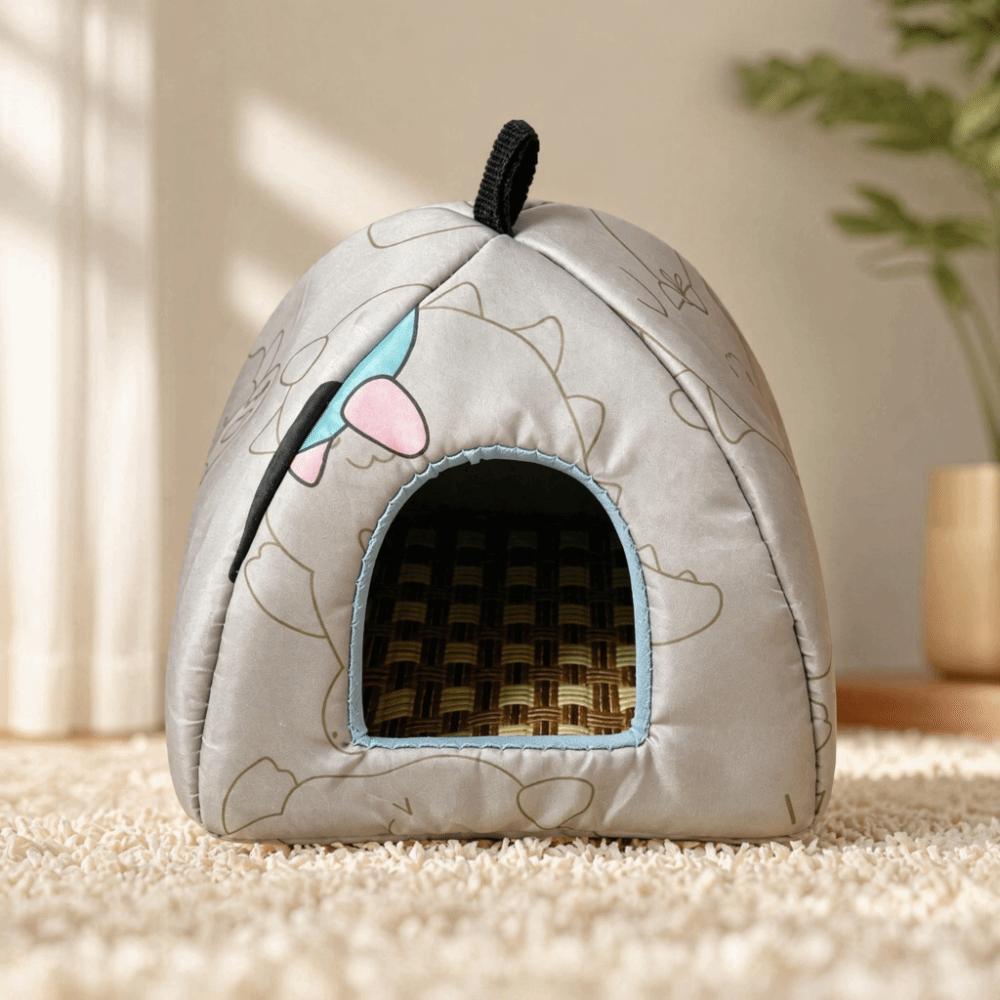 Splash-proof Soft Hamster House Woven Mat Base Summer Pet Hideout Hamster Shelter Hamster Cage