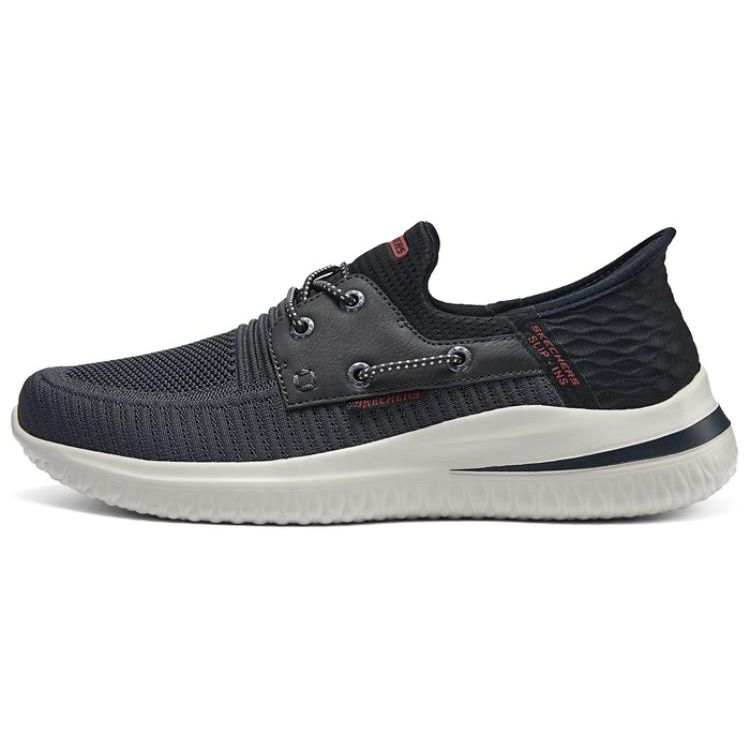 Skechers Slip-Ins Comfort Versatile Low-Top Casual Shoes Men sneakers Black 210606-CHBK 42.5