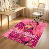 Personalized Crystal Velvet Carpet,Lady Gaga Custom Printed Name, Plush Area Rug For Home Indoor Decor