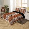 Homewish Leopard Print Duvet Cover Set Cheetah Print Quilt Cover Set Animal Theme Bedding Wildlife Bedroom Room