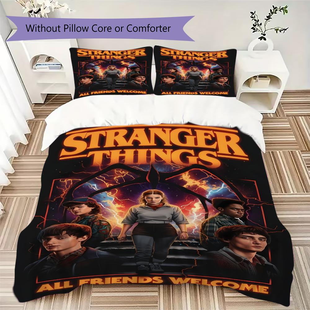 Stranger Things Monster Adventure Bedding 1 Duvet Cover 2 Pillowcase Without Core Without Core Bedding Set Duvet Cover And Pillowcase