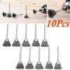 Automotive Wire Brush Set Brushes Brass Silver Aerospace Plant Maintenance Foundry 10Pcs Wheel Grinder Drill Stainless Steel