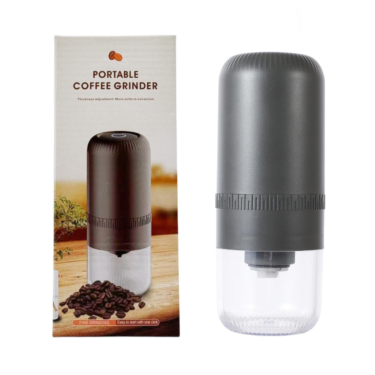 

Портативная электрическая кофемолка для зерен Кофемолка для зерен Кофемолка бытовая ручная кофемолка Кофемашина кофемолка чёрный