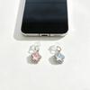 1 Piece of Diamond-Encrusted Star-Shaped Phone Dust Plug, Dreamy Design Charging Port Dust Protection Plug, Universal for Iphone/Android Phones
