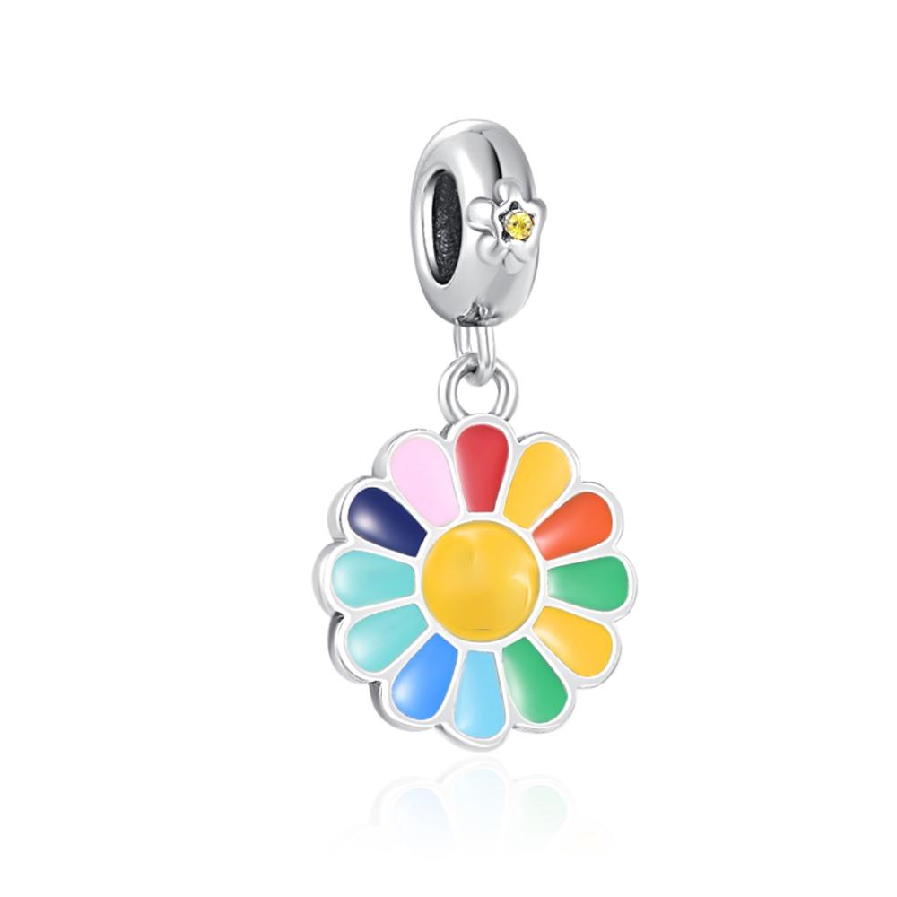 Original Copper Plated Accessories Fashion Charm Cactus Four-Leaf Clover Bead Fit Pendant Bracelet For Women Diy Jewelry Gift