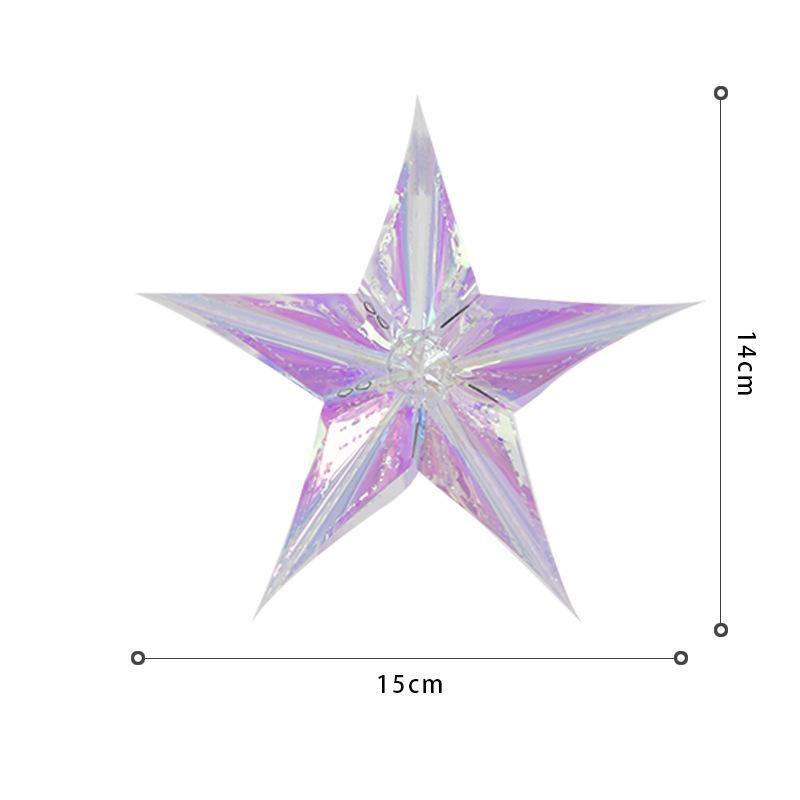 Seven-Color Gradient Flower Ball: Neon Film Snowflake Decoration for Parties & Events