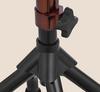Bronze Curved Handle Aluminum Alloy Quad Cane for Seniors, Adjustable Height Non-Slip Mobility Aid