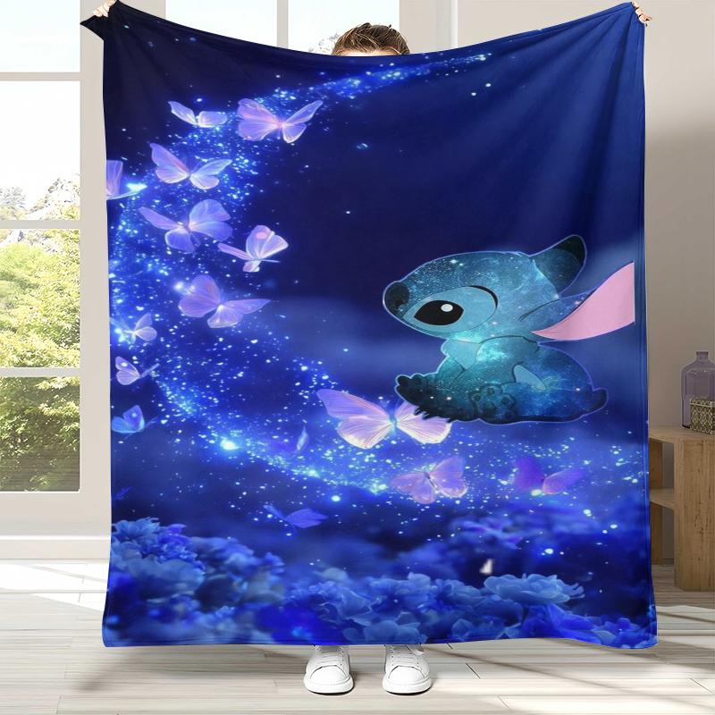 Coperta di Flanella Kawaii a Punto S, Coperta Morbida e Calda in Peluche per Casa, Camera da Letto, Letto, Divano, Campeggio, Picnic, regalo bambini