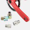 1 Pair MUQZI Bicycle Pedal Anodizing Treatment Spacers High Strength Extension Bolts Anti Deformation Pedal