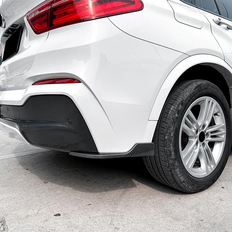 Car Rear Wrapping Corner for BMW X4 F26 M Sport 2014-2018 Rear Bumper Diffsuser Spoiler Splitter Auto Body Kits Car Accessories
