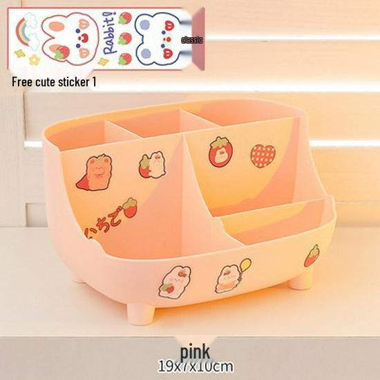 Roztomilý velkokapacitní držák na tužky pro dívky - Jednoduchý moderní organizér na stůl