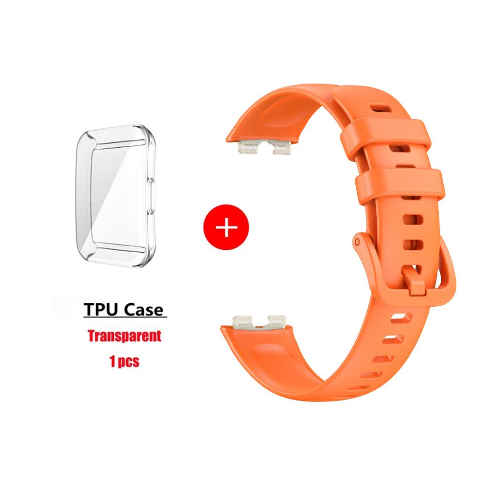 Soft Silicone Strap Case for Huawei Band 8 9 Accessories Replacement Bracelet Screen Protector Wristband for Huawei Watch Band8