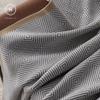 Homlly Herringbone Knitted Soft Woven Blanket Throw
