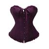 Women's Corset Top with Lace-Up Front Bustier Shapewear for Daily Wear
