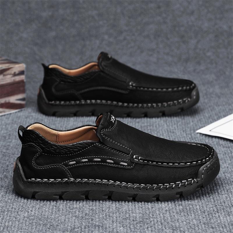 Zimní/podzimní Pánské boty Pánské Lehké Pohodlné Prodyšné Chůze Ploché Pánské boty Velké Pánské Kožené boty