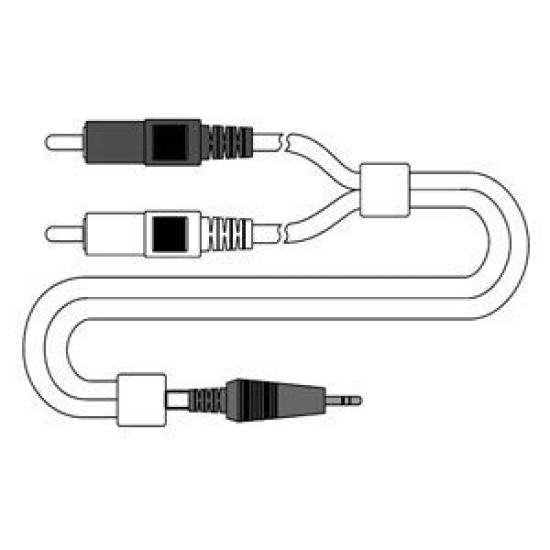 OFC Stereo Mini Plug To RCA Red and White Audio Cable MST-10 3.5mm (10m)