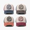 Unisex Retro Gewaschene Buchstaben Motor Aufdruck Baseballkappe Verstellbarer Sonnenhut Frühling Sommer Outdoor Sonnenschutz