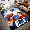 ET Design Area Rug Personalized Name- Non-Slip, Soft & Cozy Floor Mat for Living Room, Office - Indoor/Outdoor Carpet