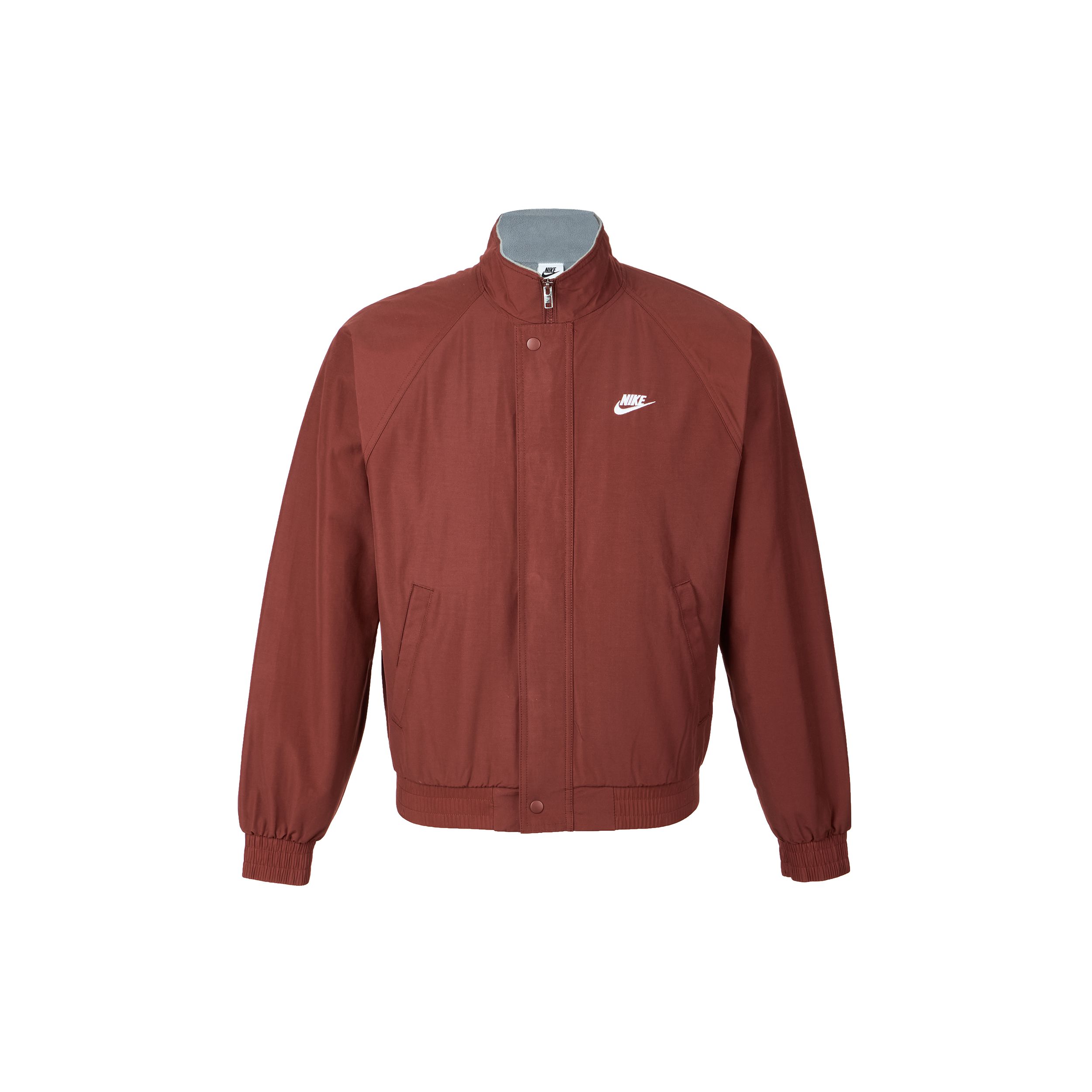 Nike Men's Club Futura Solid Color Stand Collar Loose Long Sleeve Jacket Jacket Fz0657-619 Cm