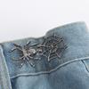 Spiderweb Shape Metal Fastening Button Detachable Pant Buttons Pin Crafts Waist Tightener Clothing Buckle Sewing Tool