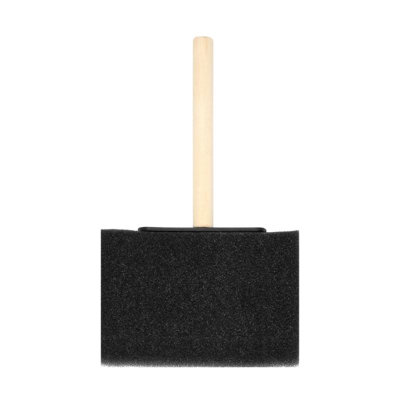 Sponge Brushes Set For Painting And Crafting With Foam Heads And Ergonomic Wood Grips for Various Painting Coloring Task