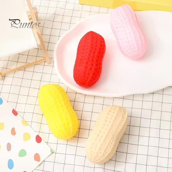Calming Hand Toy Simulation Peanut Stress Relief Toy, Slow Rising Squeeze Ball Relaxation Fidget for Kids Adults Shaped