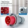 Waterproof Industrial Socket & Plug Aviation Connector, 16A/32A Male/Female