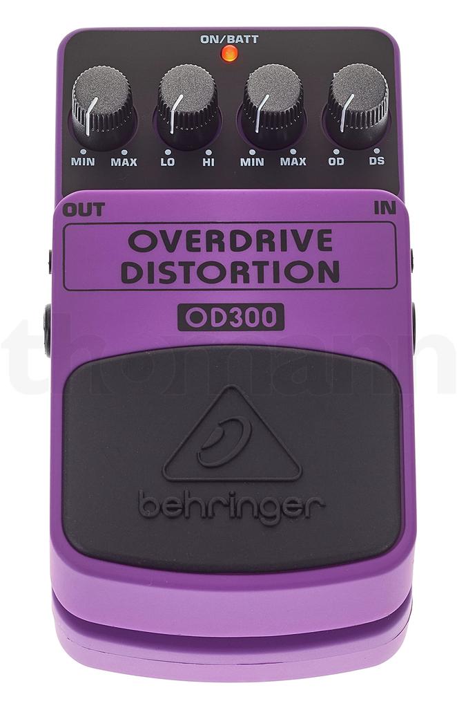 BEHRINGER OVERDRIVE/DISTORTION OD300 Distortion Effects Pedal