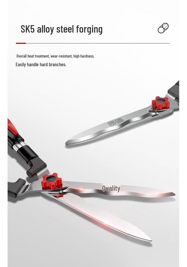 Japanese Made Gardening Shears: Lawn Mower, Flower & Grass Cutter, Branch Trimmer, Hedge Scissors