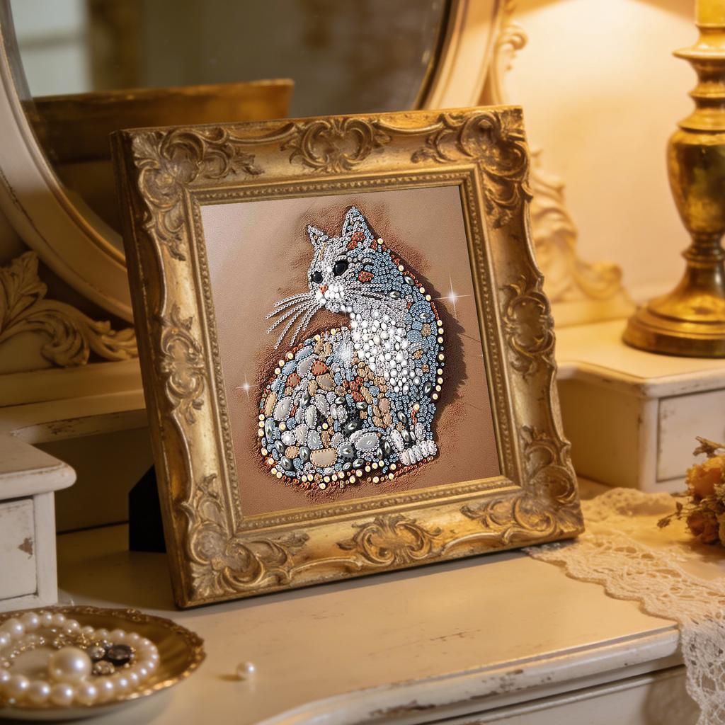 Stone Art Kształt Specjalny 5D DIY Częściowe Wiercenie Zestaw Malowania Diamentami dla Dorosłych Dekoracja Domu Obrazy Diamentowe Gem Art 11,81 X11,81 cala