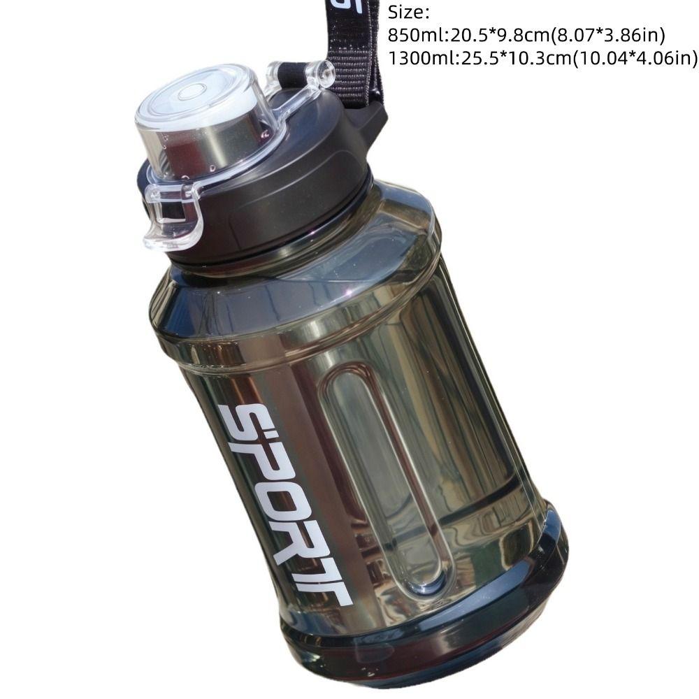with Carrying Rope Fitness Water Bottle 850/1300ml Fitness Drinking Bottle Sports Water Cup Hiking