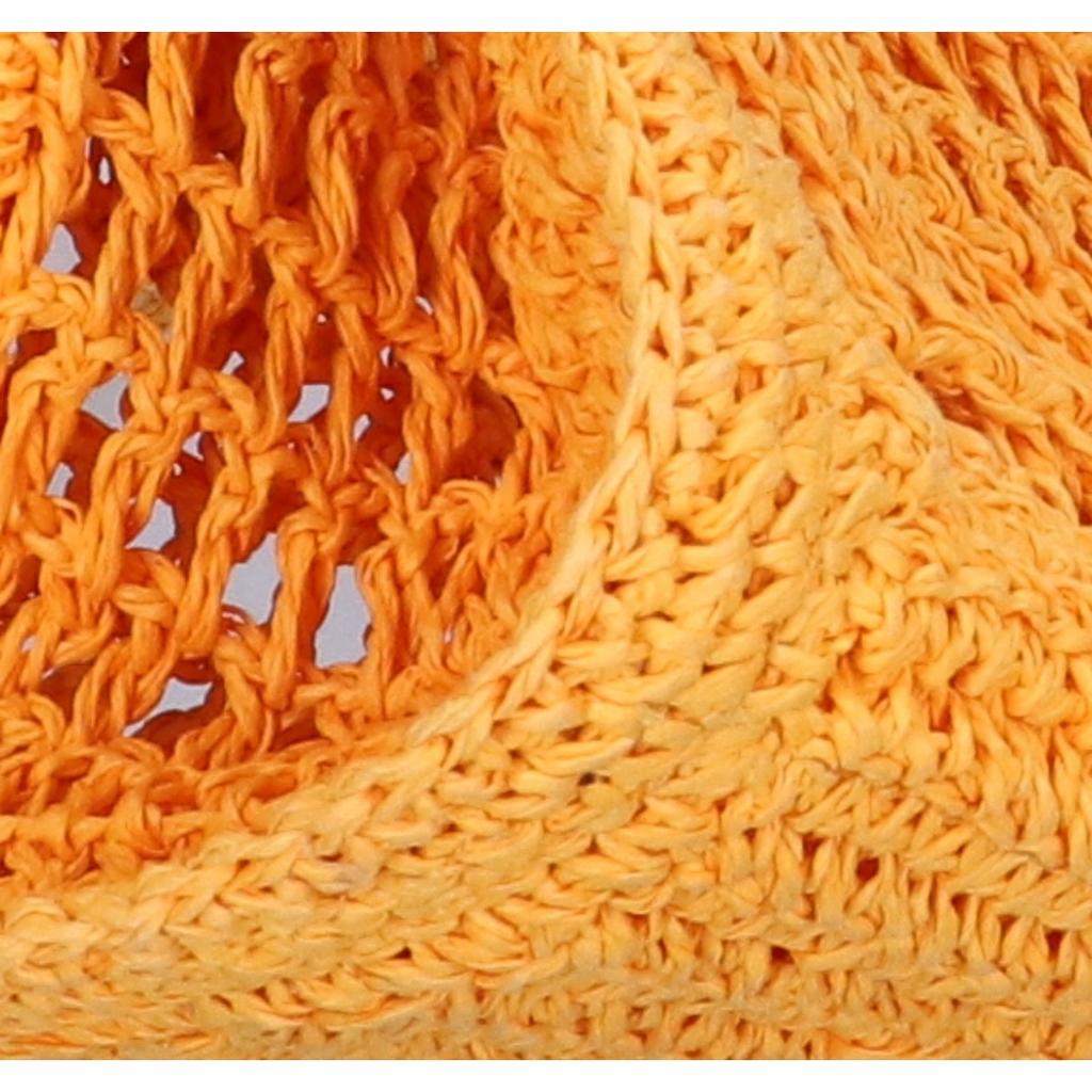 Tory Burch 158040 Ella Hand Crochet Small Tote Bag yellowUsed