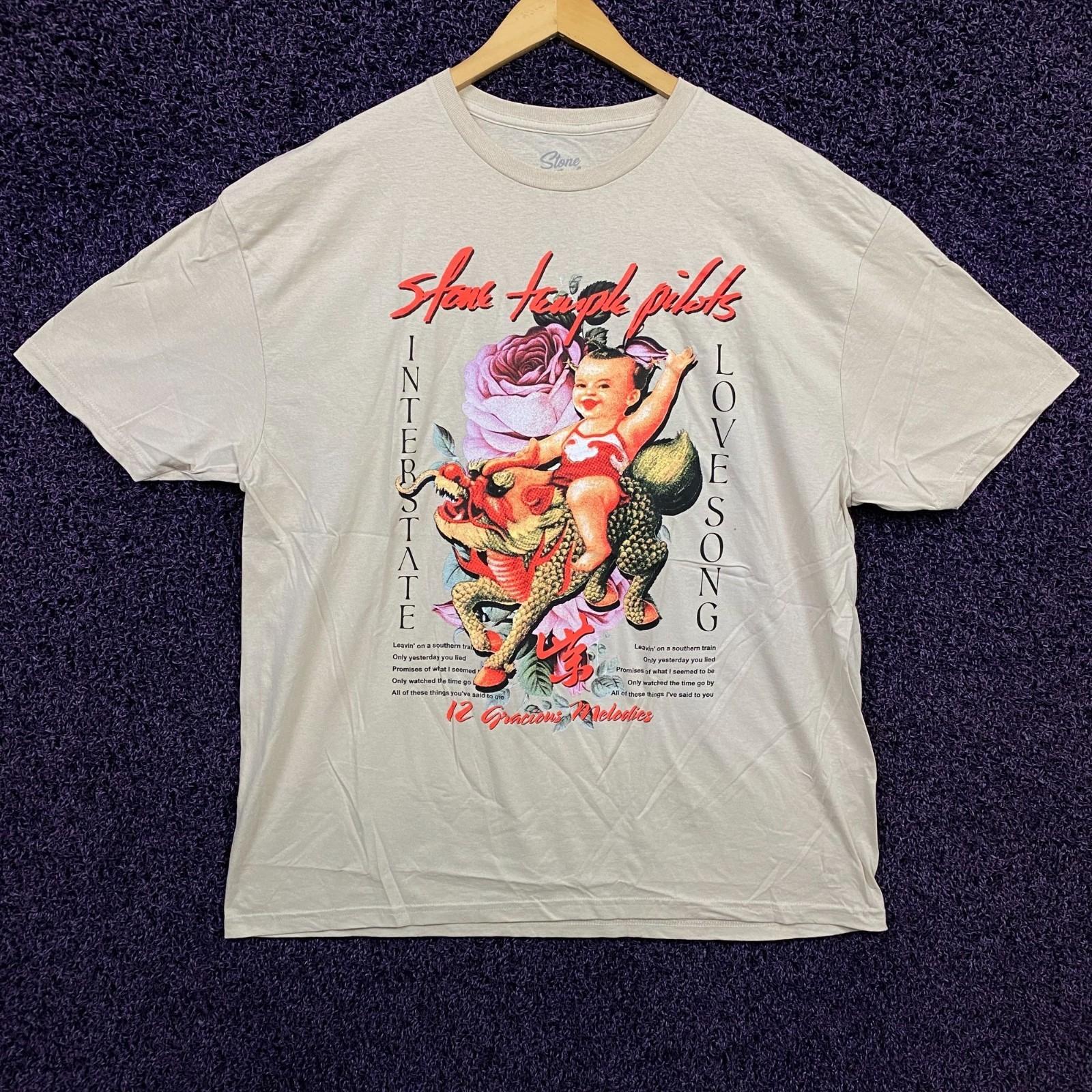 Stone Temple Pilots Purple Album Art Grunge Band T-Shirt 2XL S