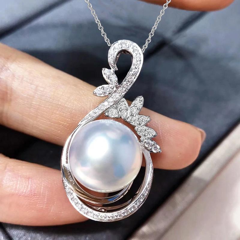 Swan imitation pearl princess high-end necklace female high-end noble jewelry o-chain heavy industry jewelry