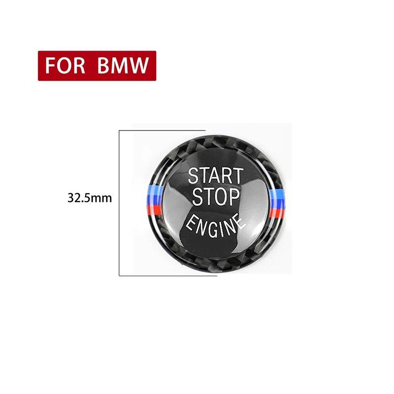 Auto Motor Start Stop Tlačítko Ozdobný kroužek Auta Styl příslušenství pro BMW řady 1/3/5 E87 E90 E60 320