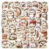 50 Pieces of Cartoon Hedgehog Graffiti Stickers - PVC Waterproof Guitar Notebook Luggage Stickers