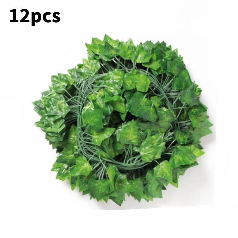 Realistic Artificial Grape Vine Leaves Ceiling Decor Faux Ivy Plants Greenery