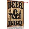 Funny Inspirational Quotes Vintage Rectangular Iron Metal Wall Art Beer BBQ Wooden Sign Vintage Design Rustic Home