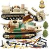 Military Weapons Building Blocks WWII Japanese Army Soldier Heavy Armored Vehicle Tank Camion Guns Cannon Bricks Doll Model Toys