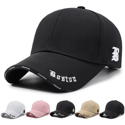 Men's Baseball Cap Women's Outdoor Hard Top Large Head Cap with Letters