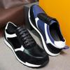 Autumn Large Size Men'S Shoes Color Matching Fashion Thick Sole Heightening Trend Korean Version Casual Leather Shoes Men