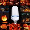 E27LED Flame Light Effect Halloween Christmas Bulb Flashing Simulation Fire Light Yellow/blue Flame